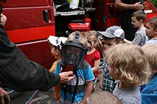 3-4 latki z wizytą w Ochotniczej Straży Pożarnej w Cycowie