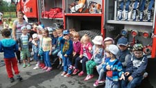 Wizyta przedszkolaków w Ochotniczej Straży Pożarnej