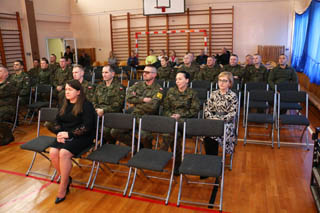 Kadra dowódcza i żołnierze 25 BKPow z wizytą w naszej Szkole