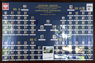 Absolwenci Gimnazjum Publicznego w Cycowie z roku szkolnego 2011/2012