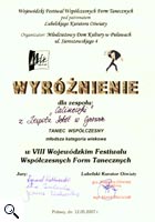 VIII Wojewódzki Festiwal Współczesnych Form Tanecznych w Puławach