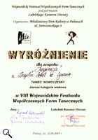 VIII Wojewódzki Festiwal Współczesnych Form Tanecznych w Puławach