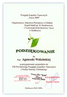 VII/VIII Powiatowy Przegląd Zespołów Tanecznych Tęcza 2008/2009