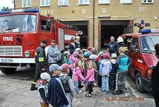 Wizyta przedszkolaków na Komendzie Ochotniczej Straży Pożarnej w Cycowie