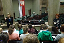 Wycieczka gimnazjalistów do Warszawy