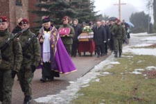 Uroczystości pogrzebowe Pani Zofii Łęgowik, Matki Chrzestnej Sztandaru 7 batalionu kawalerii powietrznej