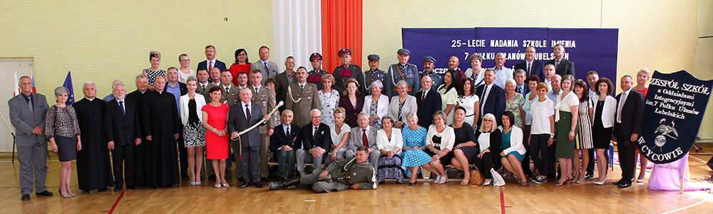 Uroczystości jubileuszowe 25-lecia nadania szkole imienia 7 Pułku Ułanów Lubelskich