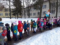 Pożegnanie zimy i powitanie wiosny przez przedszkolaków