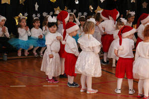 Św. Mikołaj w grupach 3-4 latków - „Myszki”, „Żabki”
