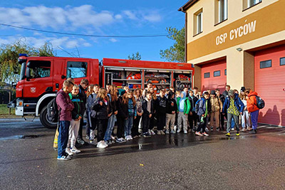 Spotkanie ze strażakami OSP w Cycowie