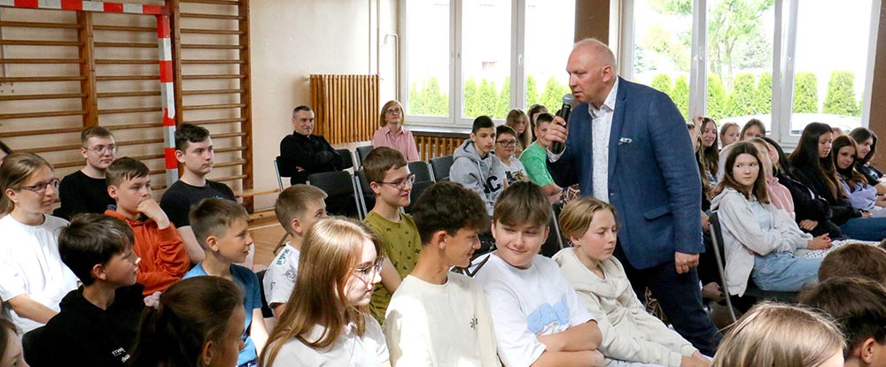 „Lekcja Obywatelska Lubelskiego Kuratora Oświaty” z uczniami Zespołu Szkół w Cycowie