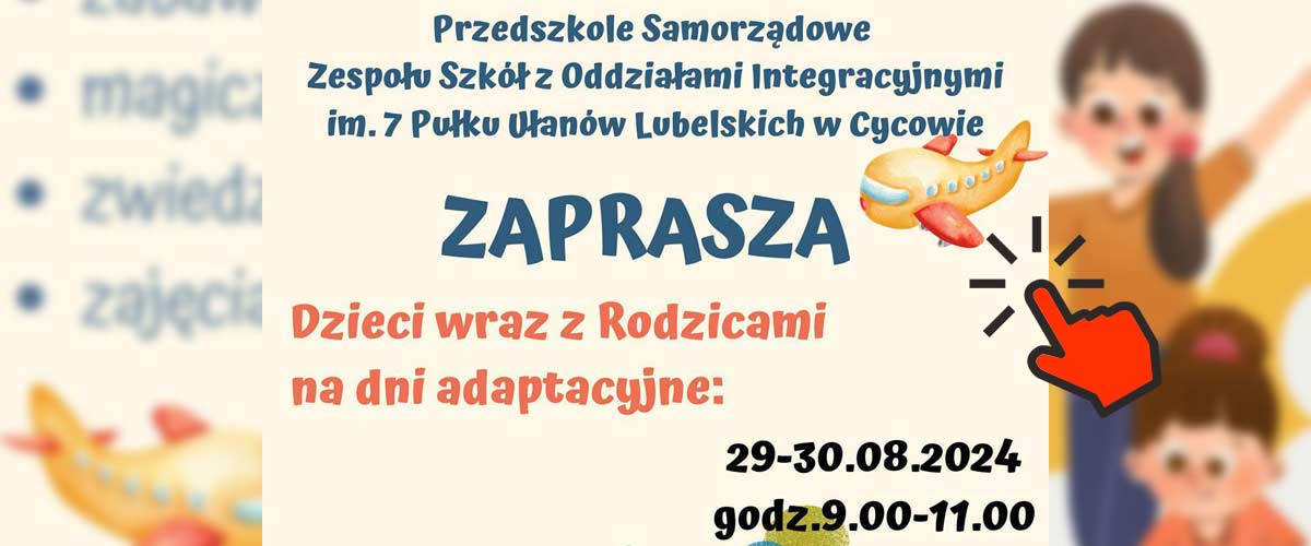 „Dni adaptacyjne w Przedszkolu”