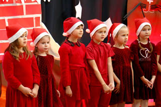 Mikołaj w Przedszkolu w grupach „Wiewiórki”, „Zajączki”