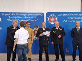 Wojewódzki finał 47. edycji Ogólnopolskiego Turnieju Wiedzy Pożarniczej ph.: „Młodzież Zapobiega Pożarom”