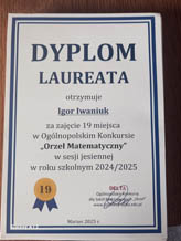 Podsumowanie konkursów: „Orzeł Matematyczny” oraz „Kangur Matematyczny”