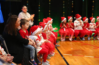 Mikołaj w Przedszkolu w grupach „Sówki”, „Żabki”