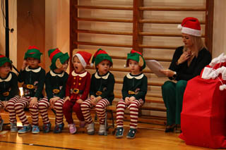 Mikołaj w Przedszkolu w grupach „Sówki”, „Żabki”