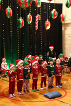 Mikołaj w Przedszkolu w grupach „Sówki”, „Żabki”