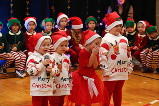 Mikołaj w Przedszkolu w grupach „Sówki”, „Żabki”