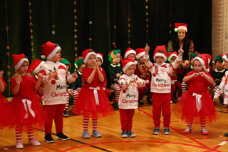 Mikołaj w Przedszkolu w grupach „Sówki”, „Żabki”