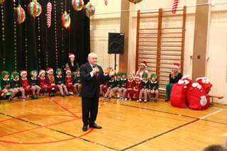 Mikołaj w Przedszkolu w grupach „Sówki”, „Żabki”