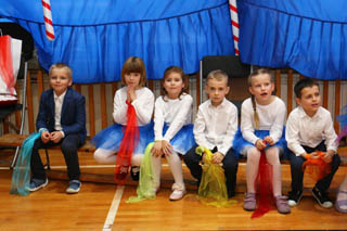 Mikołaj w Przedszkolu w grupach „Wiewiórki”, „Zajączki”