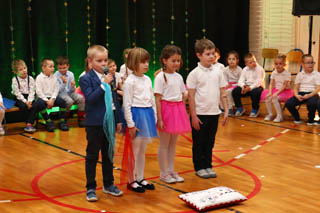 Mikołaj w Przedszkolu w grupach „Wiewiórki”, „Zajączki”