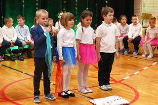 Mikołaj w Przedszkolu w grupach „Wiewiórki”, „Zajączki”