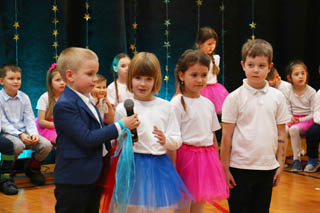 Mikołaj w Przedszkolu w grupach „Wiewiórki”, „Zajączki”