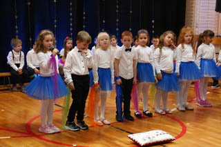 Mikołaj w Przedszkolu w grupach „Wiewiórki”, „Zajączki”