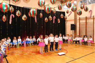 Mikołaj w Przedszkolu w grupach „Wiewiórki”, „Zajączki”