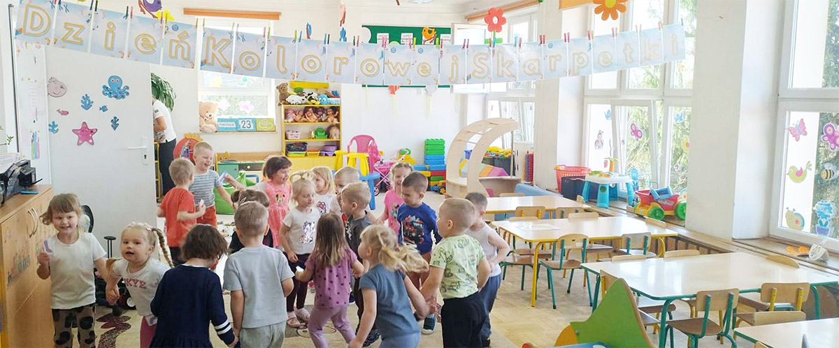 Dzień kolorowej skarpetki w przedszkolu