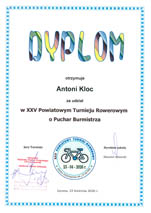 XXV Powiatowy Turniej Rowerowy o Puchar Burmistrza Łęcznej