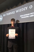 Laureat XLI Turnieju Wiedzy o Łęcznej