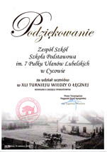 Laureat XLI Turnieju Wiedzy o Łęcznej