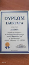 Laureaci Ogólnopolskiego Konkursu „Orzeł Matematyczny”
