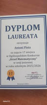 Laureaci Ogólnopolskiego Konkursu „Orzeł Matematyczny”