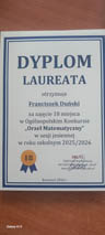 Laureaci Ogólnopolskiego Konkursu „Orzeł Matematyczny”