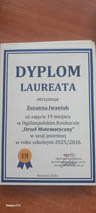 Laureaci Ogólnopolskiego Konkursu „Orzeł Matematyczny”