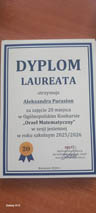 Laureaci Ogólnopolskiego Konkursu „Orzeł Matematyczny”
