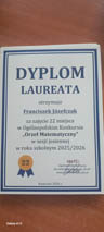 Laureaci Ogólnopolskiego Konkursu „Orzeł Matematyczny”